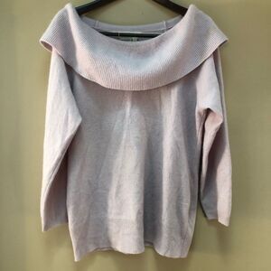 Vintage Lambswool and Angora Rabbit Cowl Neck (L)